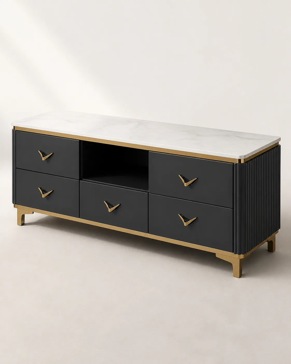 Contemporary TV runner unit 02 by Modi Interiors