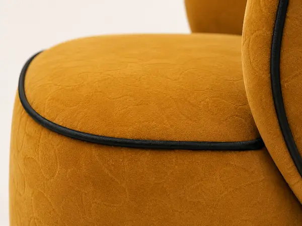 Grey woven 3+2 sofa set – close-up detail view