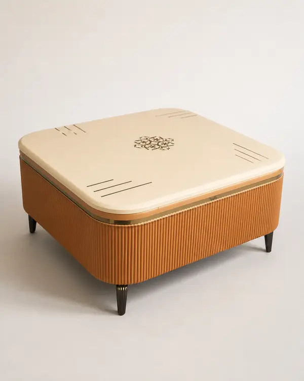 Caramel Fluted Center Table — image 1