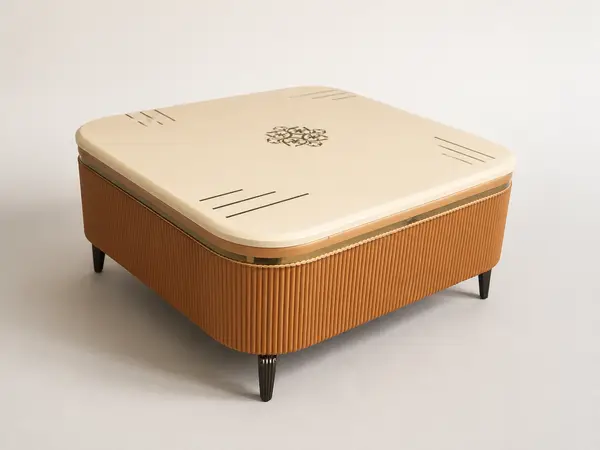 Caramel Fluted Center Table — image 2